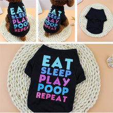Load image into Gallery viewer, New Dogs T-Shirt 1pc Summer Dog Clothing Polyester T-Shirt Puppy Costume For Small Dog Pets Clothing Size XS/S/M/L/XL Best Gift
