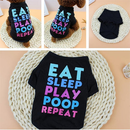 New Dogs T-Shirt 1pc Summer Dog Clothing Polyester T-Shirt Puppy Costume For Small Dog Pets Clothing Size XS/S/M/L/XL Best Gift