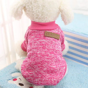 15 color dog Knit sweater warm winter dog vest classic fashion pet sweater for small dog puppy Breathable t shirt pet supplies