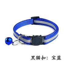 Load image into Gallery viewer, Reflective Breakaway Cat Collar Adjustable Small Pets Puppy Dog Kitten Cat Nylon Collar with Bell 12 Color Neck 19-32cm 1.0cm