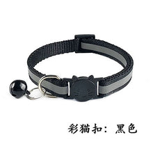 Load image into Gallery viewer, Reflective Breakaway Cat Collar Adjustable Small Pets Puppy Dog Kitten Cat Nylon Collar with Bell 12 Color Neck 19-32cm 1.0cm