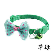 Load image into Gallery viewer, Pet Cat Grooming Bow Tie Collar 12 Colors Small Dog Kitty Cat Bowtie Quick Release Adjustable Nylon Safe Bell Collar 19-32cm