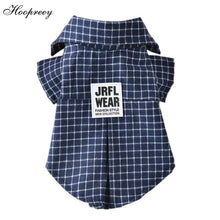 Load image into Gallery viewer, Plaid Designer Dog Shirt Summer Clothes For Dogs For Small Dog Yorkshire Terrier Cotton Sweatshirt Roupa Puppy Pet Costume